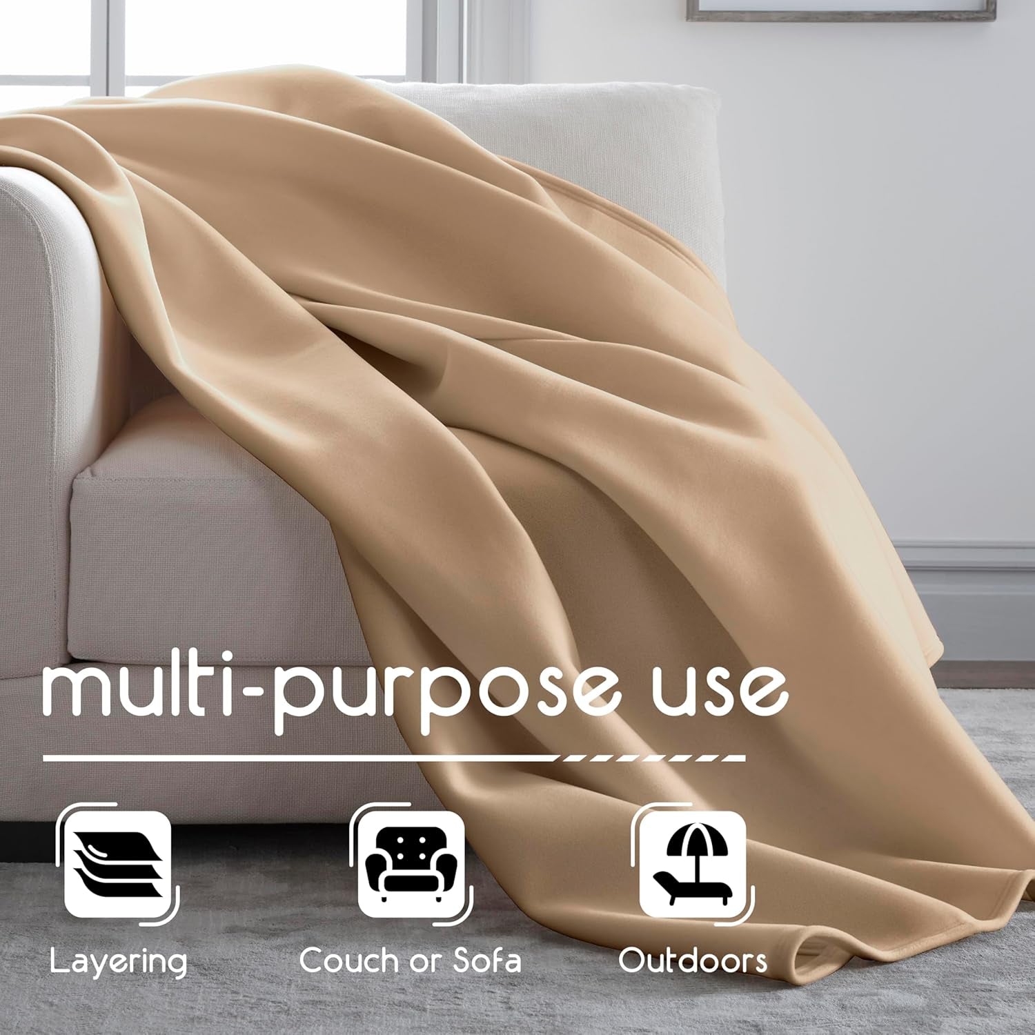 Vellux Original dobbeltloft, lysebrune Dyner og dyner Naty Shop