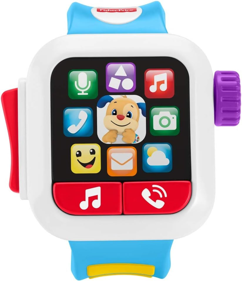 Fisher Price GJW10 GNK88 - Learning Fun Smart Watch, jucărie muzicală pentru bebeluși cu vârsta de peste 6 luni Jucarii Bebe Naty Shop