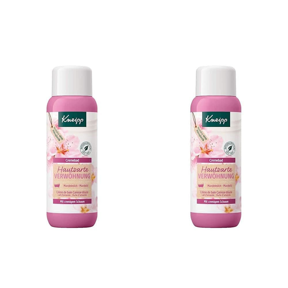 Kneipp, Crema pentru baie, Lapte de migdale + Ulei de migdale, 400 ml Duș și baie Naty Shop 2 buc x 400 ml Migdale