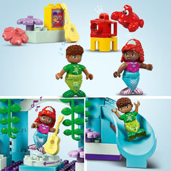 LEGO DUPLO | Disney Ariels magiske undervandspalads, pædagogisk legetøj til havfruen Ariel, undervandsslot for børn over 2 år 10435 Byggesæt Besuche den LEGO-Store
