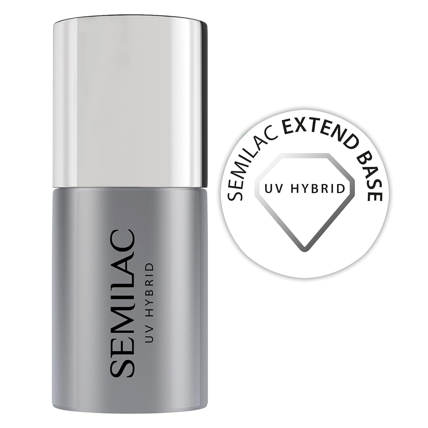 Semilac Pure & Clean UV neglelak base 7ml – Selvnivellerende hybrid base til følsomme negle