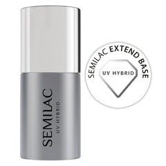 Semilac Pure & Clean UV neglelak base 7ml – Selvnivellerende hybrid base til følsomme negle