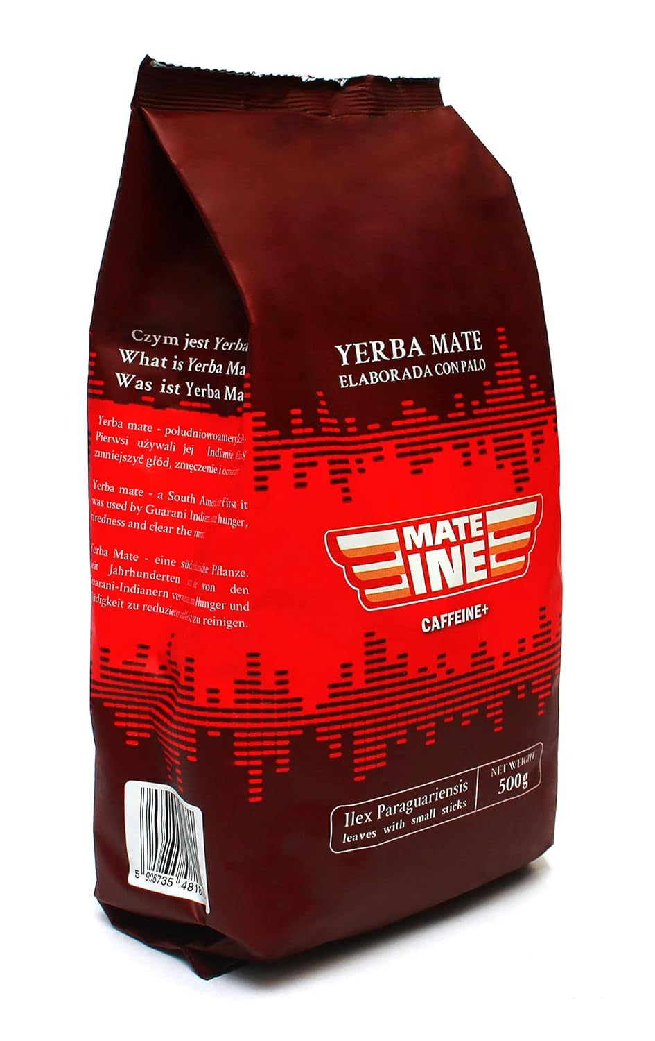 Set de ceai Mate Energia Caffeine | Ceai Yerba Mate Taragui Energia 500 g | Ceai Mate  Caffeine | Alternativă la băuturile energizante și cu cofeină | Ceai Yerba Mate cu frunze întregi 1 kg