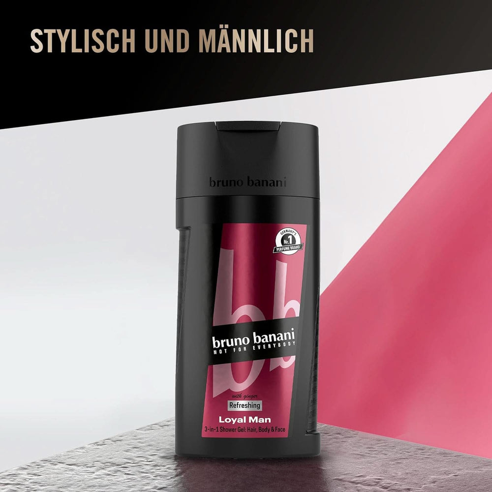 Bruno Banani Loyal Man gel de duș 3 în 1 pentru corp, păr și față, bărbați, 250 ml Duș și baie Naty Shop