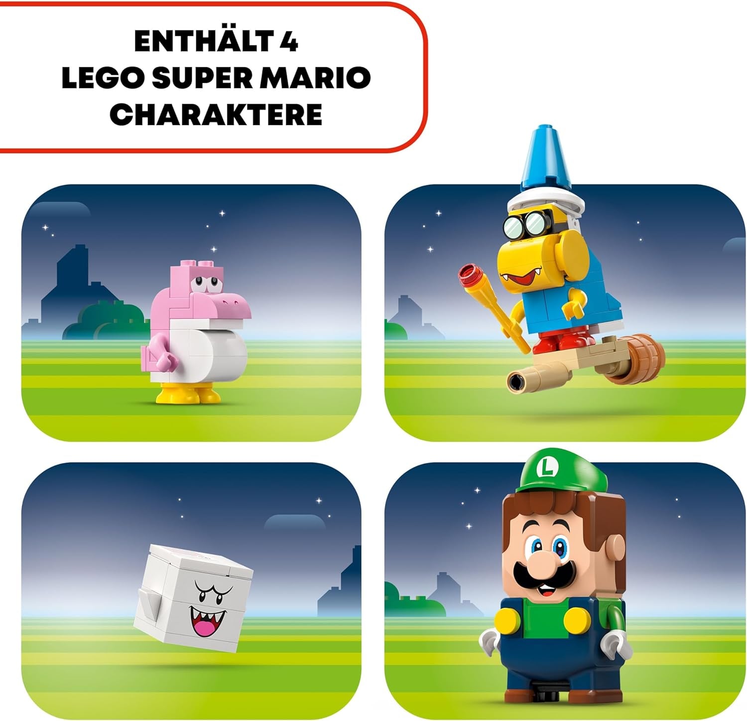 LEGO Super Mario Abenteuer med dem interaktive Luigi, Nintendo Geschenk for Jungen, Mädchen og Gamer ab 6 Jahren, Abenteuer-Spielset for Kinder med rosa Baby Yoshi 71440
