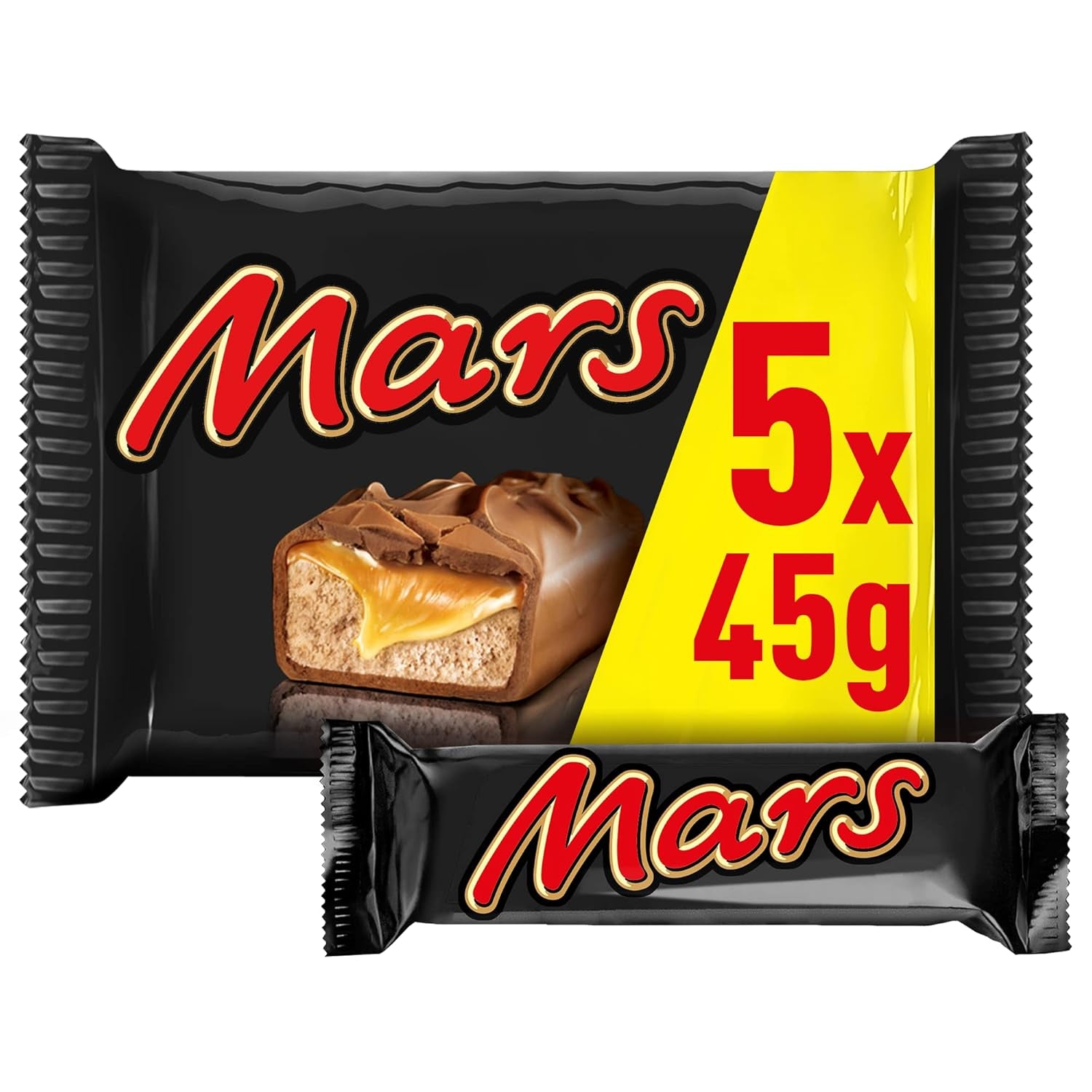 Mars chokoladestænger karamelchokolade 1 pakke 5 stænger (1 x 225 g) (pakke med 2)