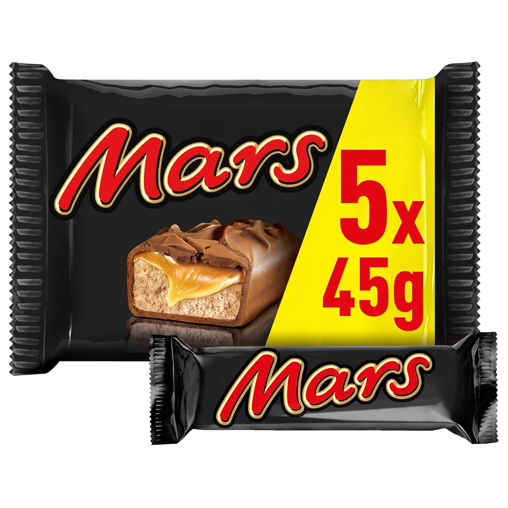 Mars chokoladestænger karamelchokolade 1 pakke 5 stænger (1 x 225 g) (pakke med 2)