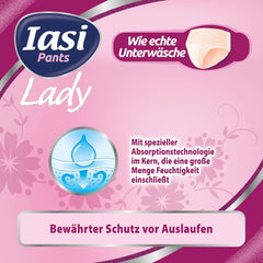 LADY Pants 48 Engangsurininkontinensbukser Absorbans Plus Størrelse S til kvinder 48 stk.