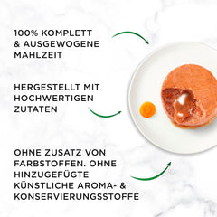 Hrană umedă pentru pisici Gourmet Nature's Creations Mousse cu sos Heart, bogată în pui, pachet de 12 (12 x 85g)