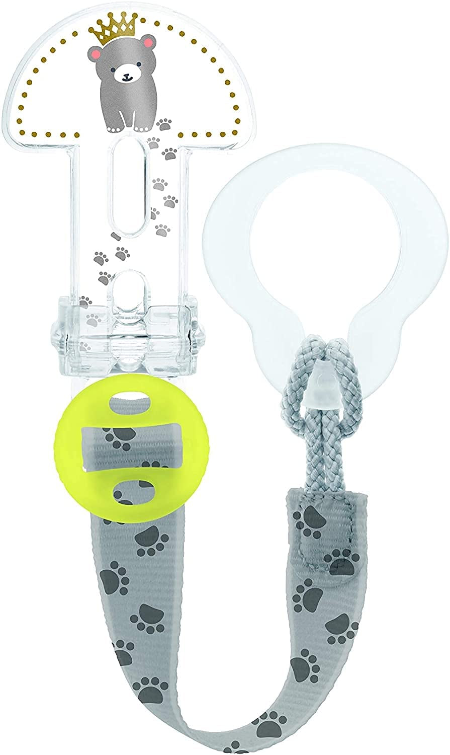 MAM Clip It! & Cover, lanț cu husă pentru suzetă, neutru