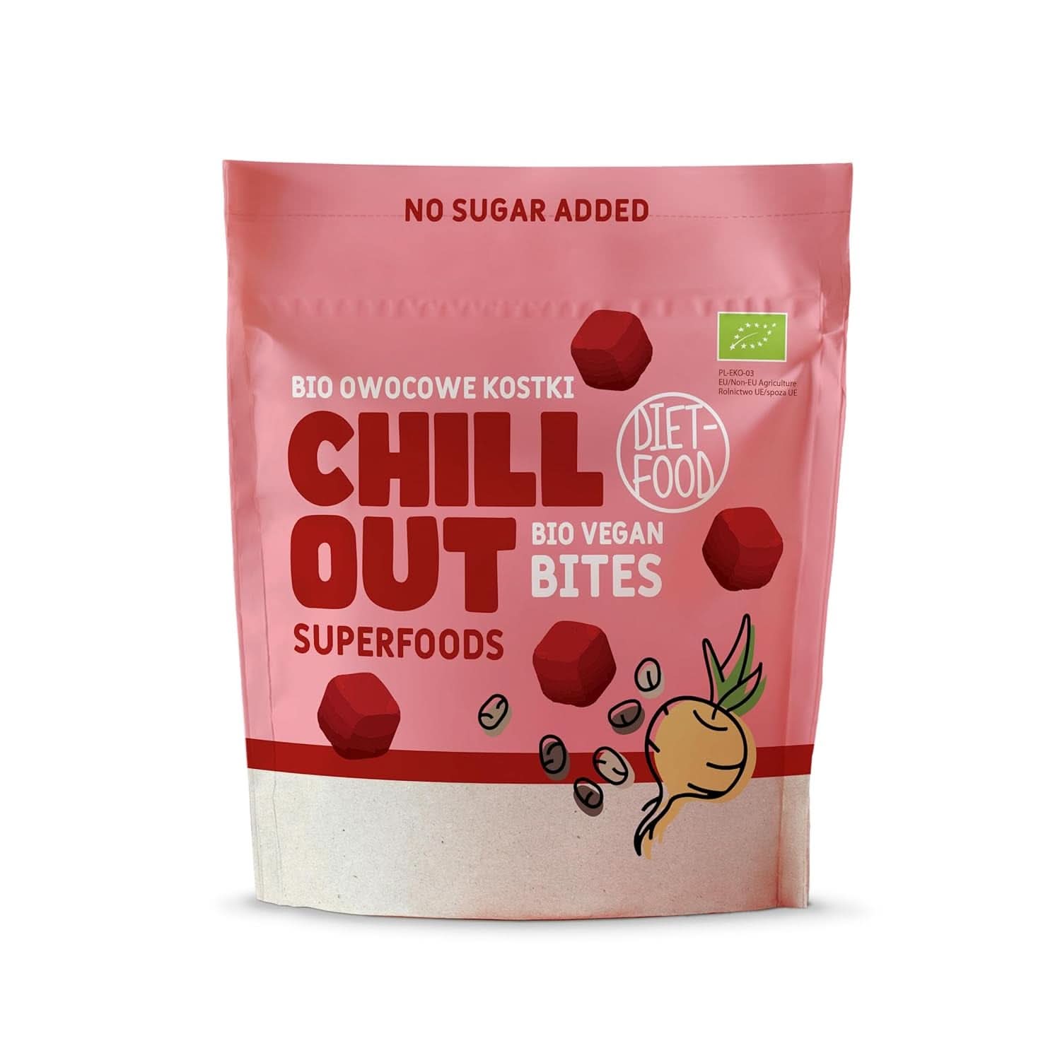 Økologiske frugtterninger, 100% frugt, 120 gram Dehydrerede produkter Naty Shop Chill Out