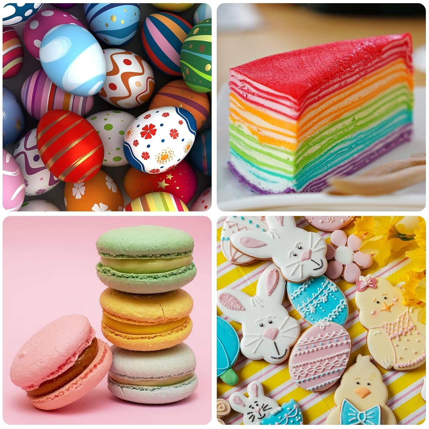 Colorant alimentar - Set alimentar lichid de 8 culori pentru decorarea torturilor, copt, colorant pentru ouă de Paște, colorant alimentar foarte concentrat pentru decorarea torturilor, meșteșuguri DIY, săpunuri - 10 ml fiecare