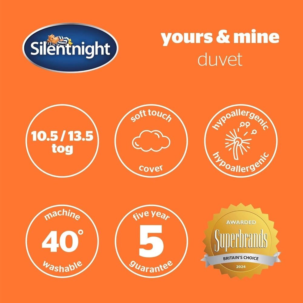 Silentnight Mine - Plapumă 13.5 Tog, pentru pat king size, 200 X 200 Cm, culoare alb Plapumi si pilote Naty Shop