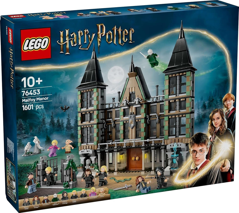 LEGO Harry Potter Malfoy Family Country Estate, fantastisk legetøj at samle og vise frem, gave til drenge, piger og fans af troldmandsverdenen, gaveide med 9 minifigurer 76453 Byggesæt Besuche den LEGO-Store