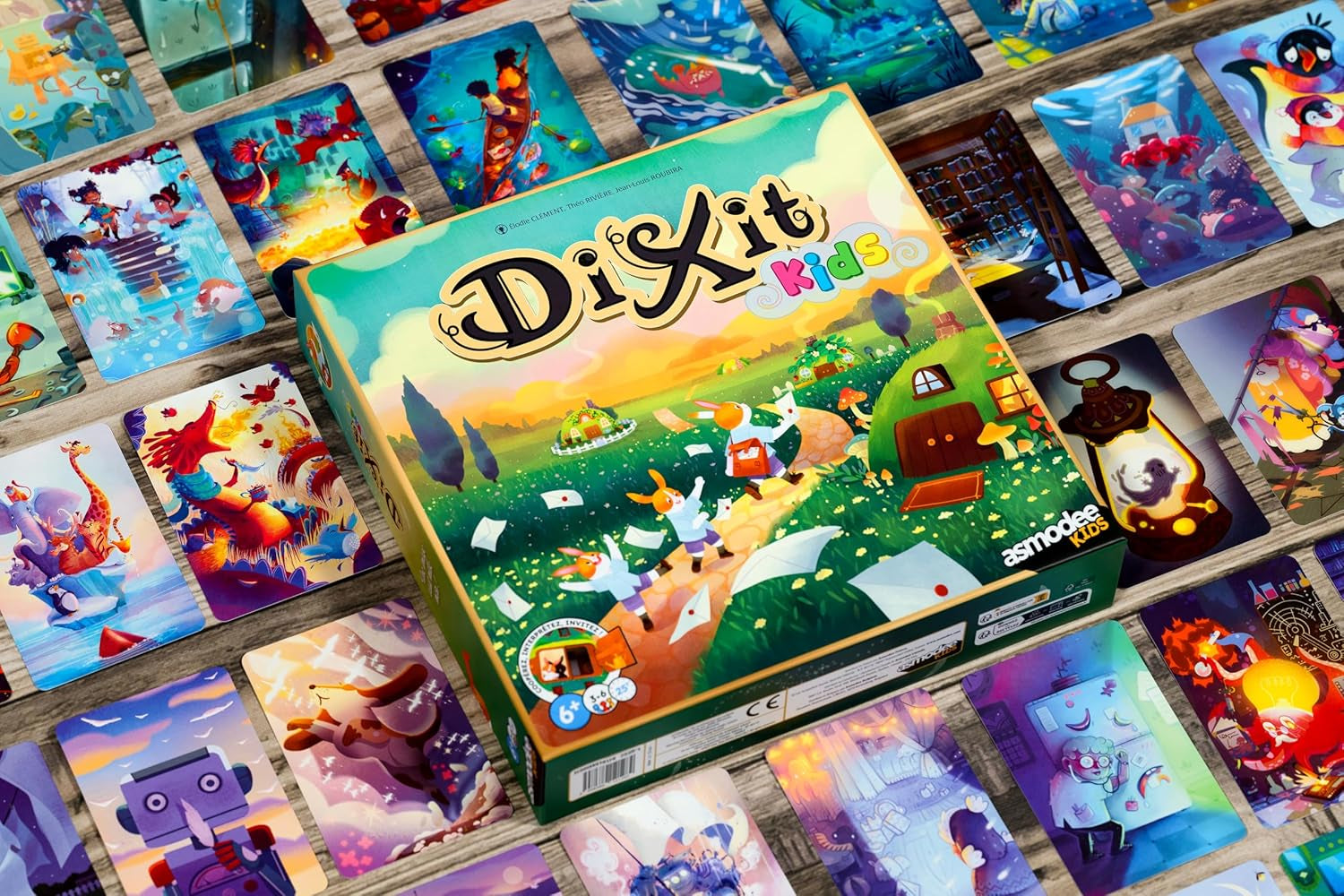 Asmodee Kids - Dixit Kids, brætspil til fantasi og fantasi for børn og hele familien, illustrerede spillekort, 3-6 spillere, i alderen 6+, 25 min, italiensk udgave