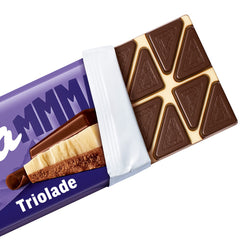 Milka Mmax Triolade – Alpine mælkechokolade med hvid og mørk chokolade – 280g