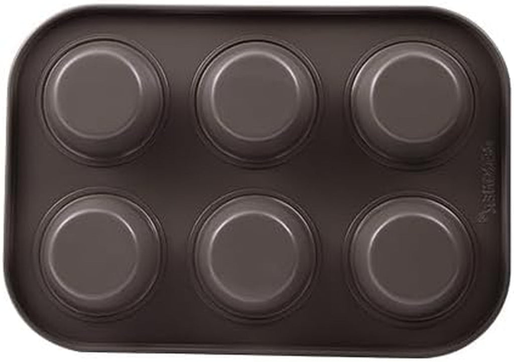 BERGNER BAKING LOVERS - Set Von 2 X 6 Cup Muffinformen - Kohlenstoffstahl Mit Ilag Essential, PFOA Frei, Leicht Zu Reinigen Matrite si tavi pentru copt Naty Shop