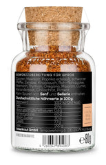 Ankerkraut Gyros, Gewürzmischung für Gyros, egal ob aus der Pfanne oder vom Grill, mit Zwiebel, Knoblauch, Merian, Spidskommen, Piment og mehr, 80 g im Korkenglas