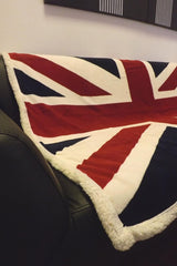 Rapport Union Jack Flag Extra Soft Fleece Seng/Sofa Tæppe Rød/Hvid/Blå. Senge og tæpper Rapport Rød / Hvid / Blå
