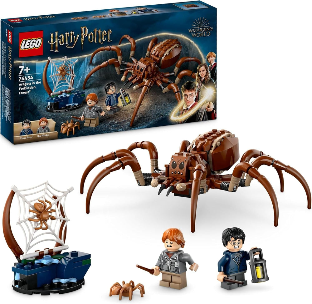 LEGO Harry Potter Aragog i den forbudte skov Edderkop Fantasy legesæt Mytisk væsen 2 minifigurer Magisk gave til drenge, piger og fans 7+ 76434 Byggesæt Besuche den LEGO-Store Standardtitel