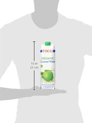 FOCO økologisk kokosvand Ren forfriskende sportsdrik 100 % kokosvand - 6 x 1 liter Naty Shop