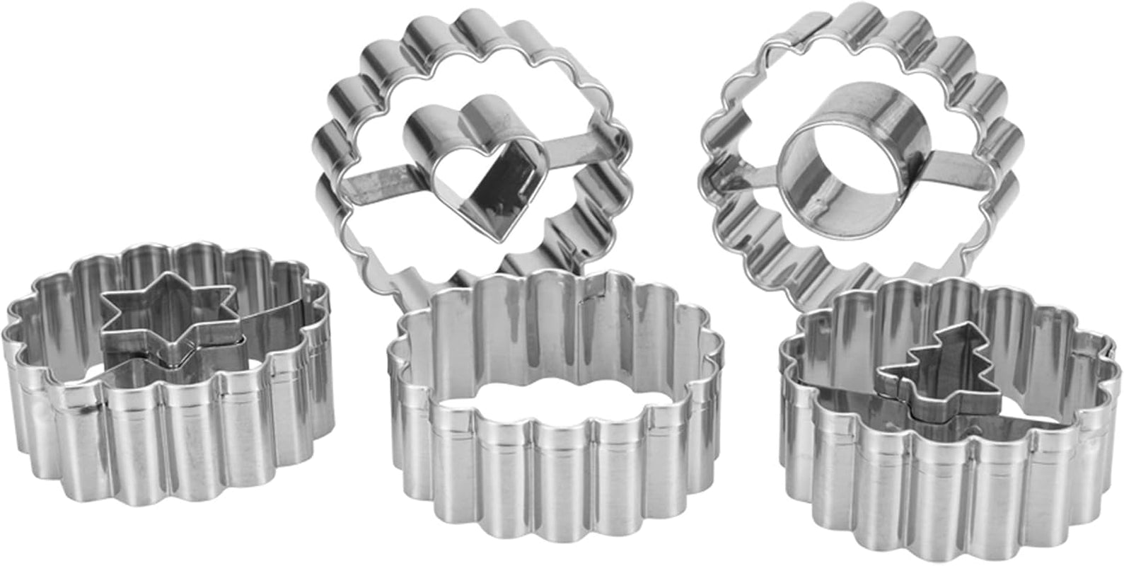 Städter 954090 Formă pentru biscuiți, oțel inoxidabil, argintiu