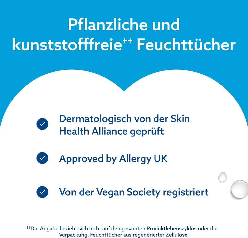 WaterWipes Sensitive+ vådservietter til nyfødte og babyer, 720 Count (12 Pack), 3-i-1 rengøring, pleje, beskyttelse, 99,9 % vand, parfumefri