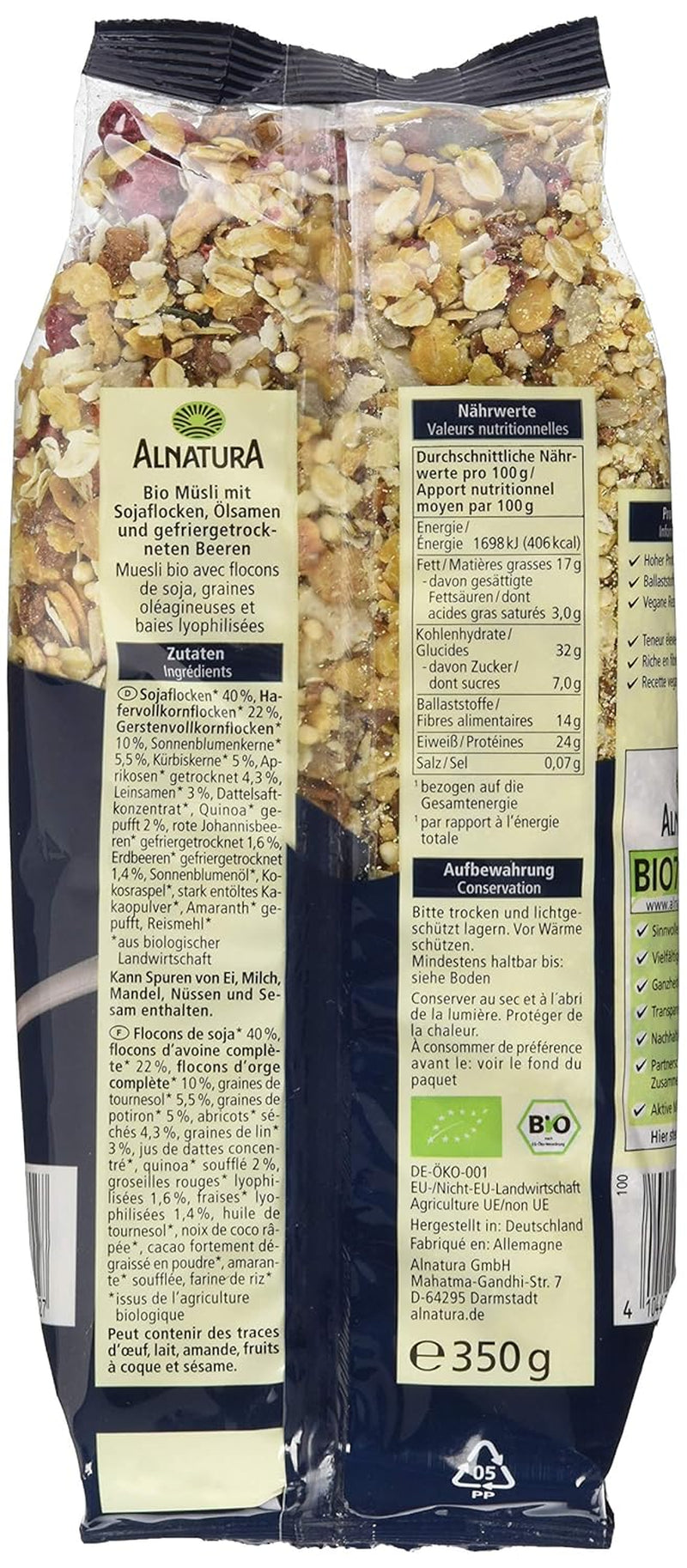 Økologisk proteinmüsli, 350 g