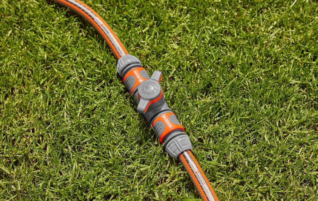 Cuplaj Gardena cu supapă de reglare, gri, portocaliu