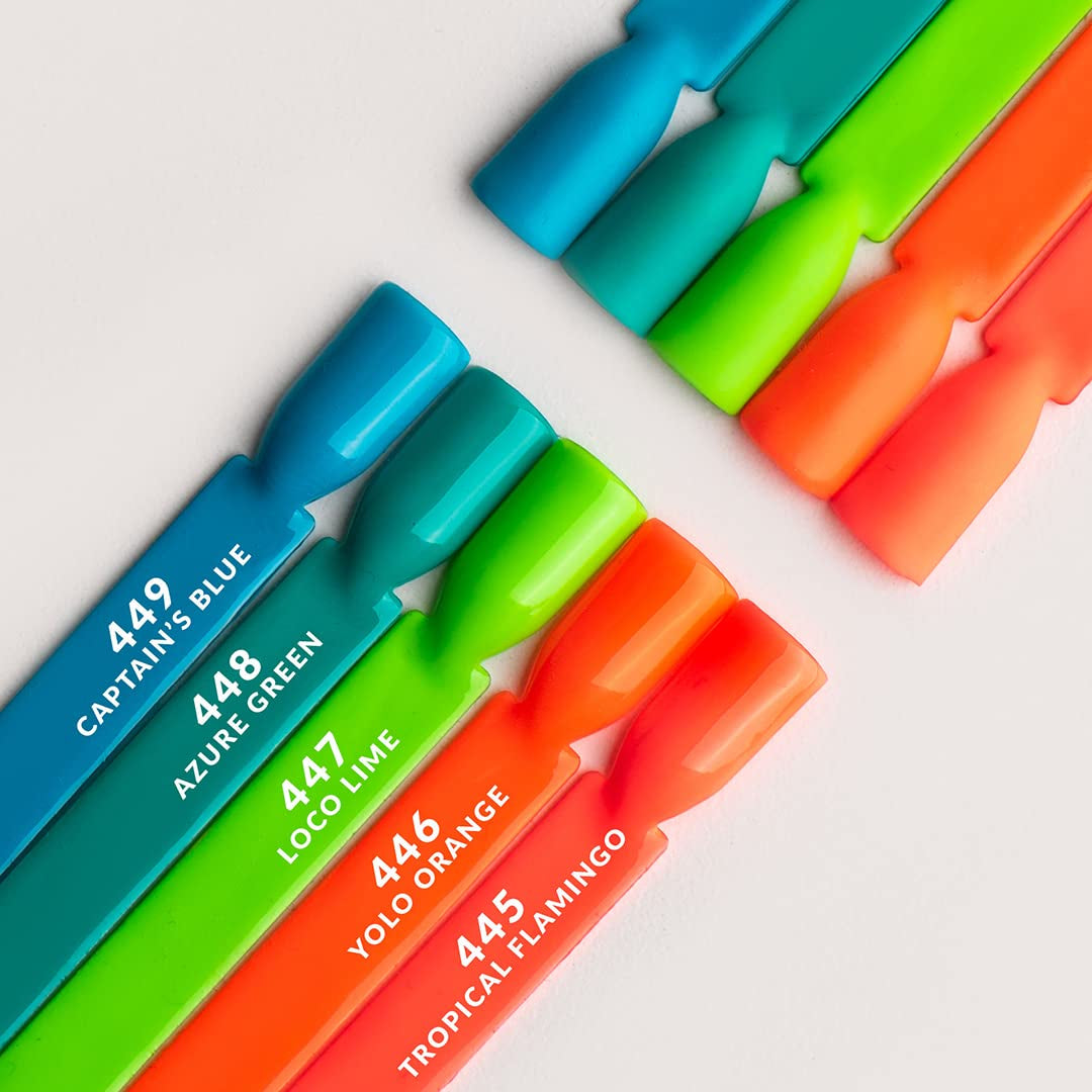 UV neglelak Semilac Hybrid 447 Loco Lime 7ml Neonz Collection