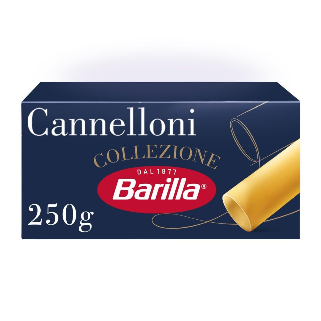 Barilla Collezione Cannelloni Højkvalitets Durumhvede Pasta Always Al Dente Pakke med 12 (12 x 250 g)