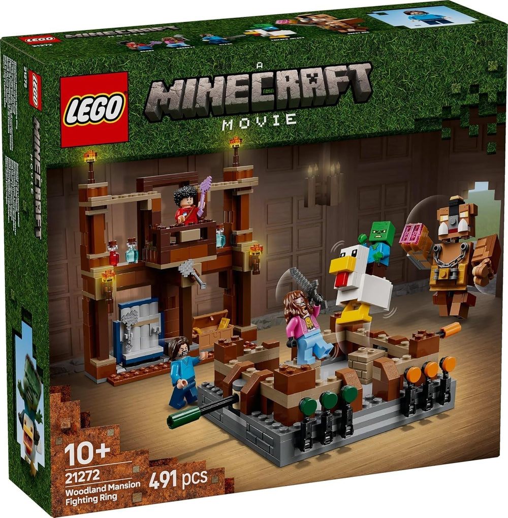 LEGO Minecraft Forest Manor med boksering - Gamersæt med zombier og Oberborst - Interaktivt byggelegetøj med udstyr og baner - Gave til drenge og piger 10+ - 21272 Byggesæt Besuche den LEGO-Store