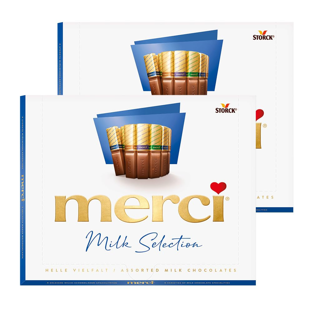 merci Finest Selection Mousse au Chocolat Variety – 1 x 210 g – Specialiteter Udsøgt chokolademousse – Fyldte og ufyldte praliner