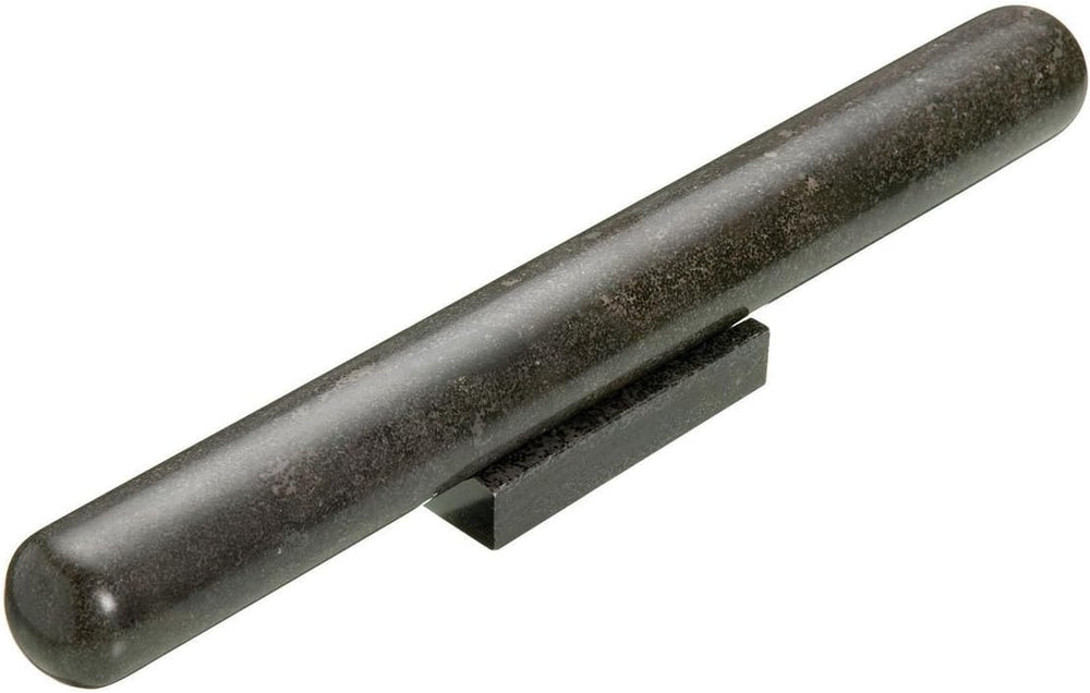 MasterClass Nudelholz og Ständer fra schwarzem Marmor, 1 - Pakke, Schwarz