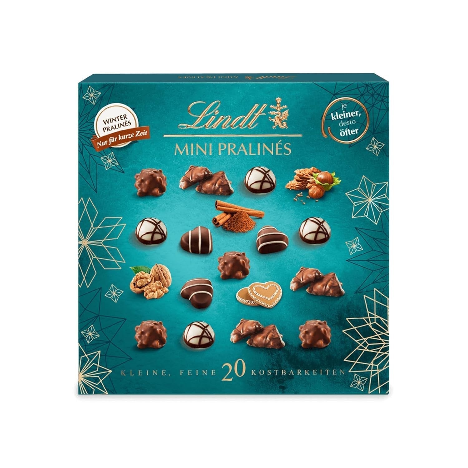 Lindt Chocolate Winter Mini Pralines, 90 grame Bomboane de Ciocolata Naty Shop Default Title