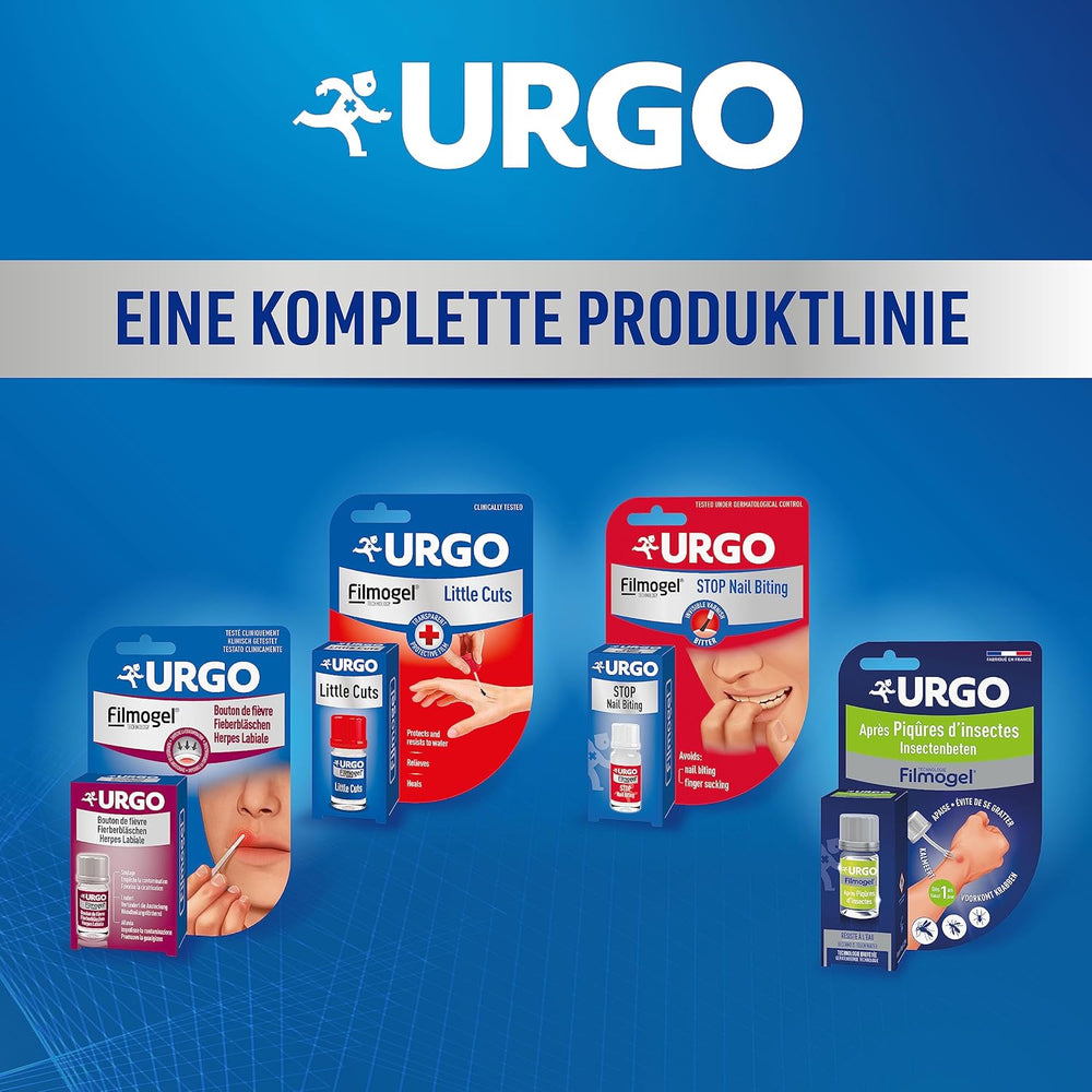 Urgo - Stop Red Nails - gennemsigtig neglelak med en bitter smag - til bidte og beskadigede negle og tommelfingersugning - fra 3 år - 9 ml - 40 påføringer