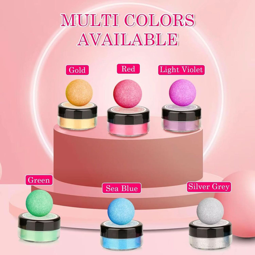 Glitter comestibil, Set de 4 sau de 6 nuante de culoare, 4 grame per produs Glitter Naty Shop