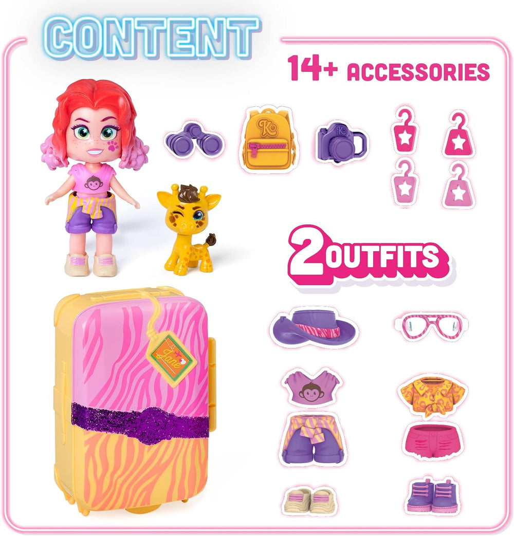 - Janes kuffert, flerfarvet (Magic Box Toys PKLSP108IN50)