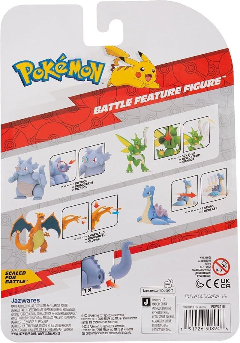 Pokémon PKW3418 - Battle Feature Figur - Rizeros Official Movable Figur 11,5 cm Action figurer Naty Shop