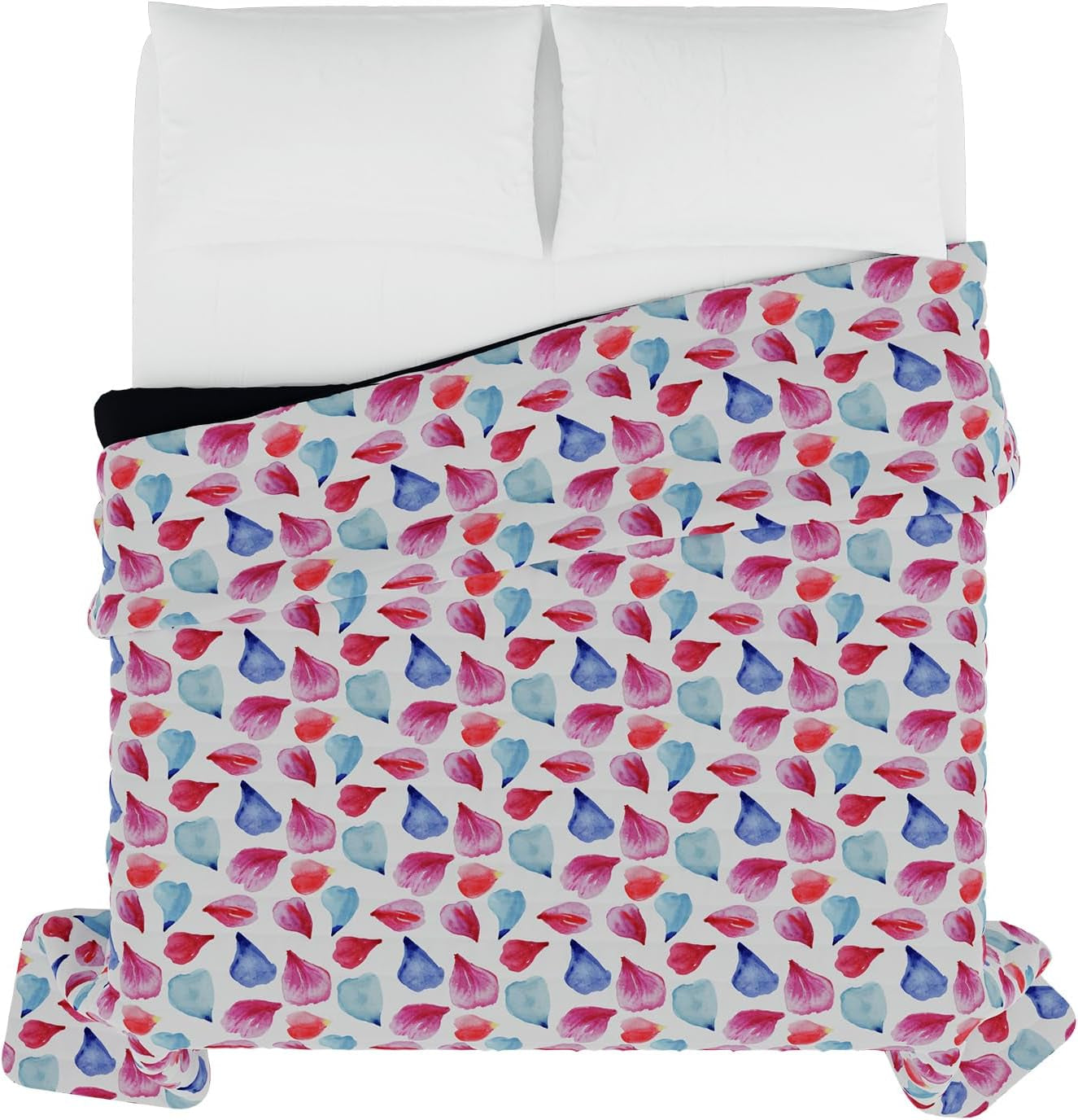 Cuvertură de vară imprimată Fantasy, umplutură din poliester, Petali, 260X270Cm Plapumi si pilote Naty Shop