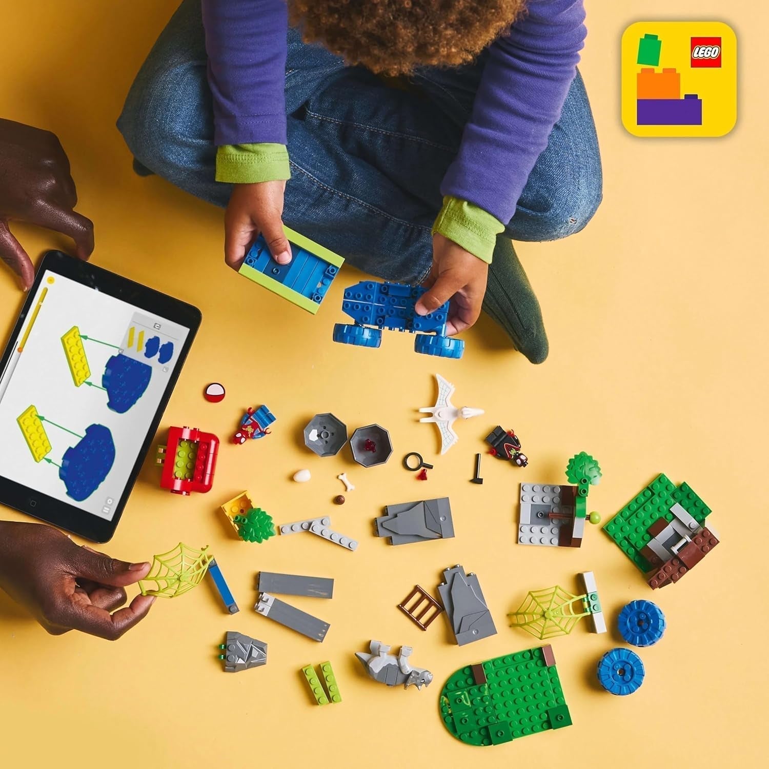 LEGO Marvel Spideys team på en redningsmission i Dino Truck Building Legetøjsvogn til superhelte Adventuresæt til børn 4+ Spidey og hans supervenner 11199 byggesæt Besuche den LEGO-Store