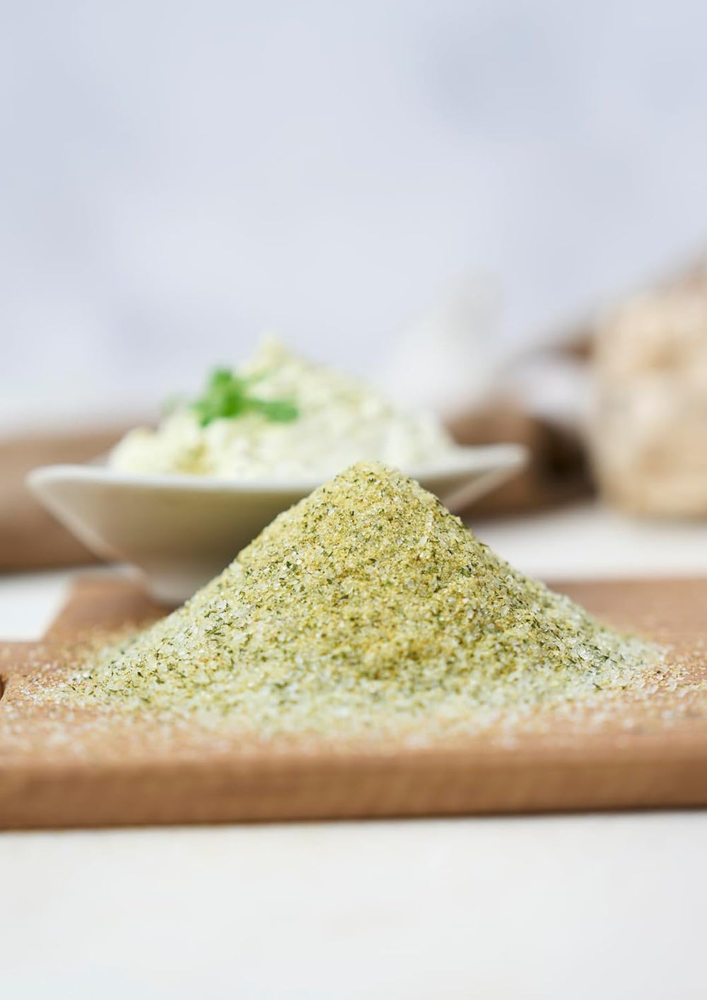 Fuchs Gewürze - Knoblauchsalz - Gewürzsalz für Dips, Saucen og Gemüse - naturlige ingredienser - 90 g i wiederverwendbarer, genbrugsbarer Dosis