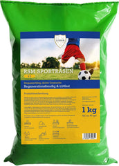 RSM 2.3 Sportrasen, Spielrasen, Trittfest, Robust, Dichte Grasnarbe, Alle Standorte, Regel Saatgut Mischung, 1Kg Für 40M²