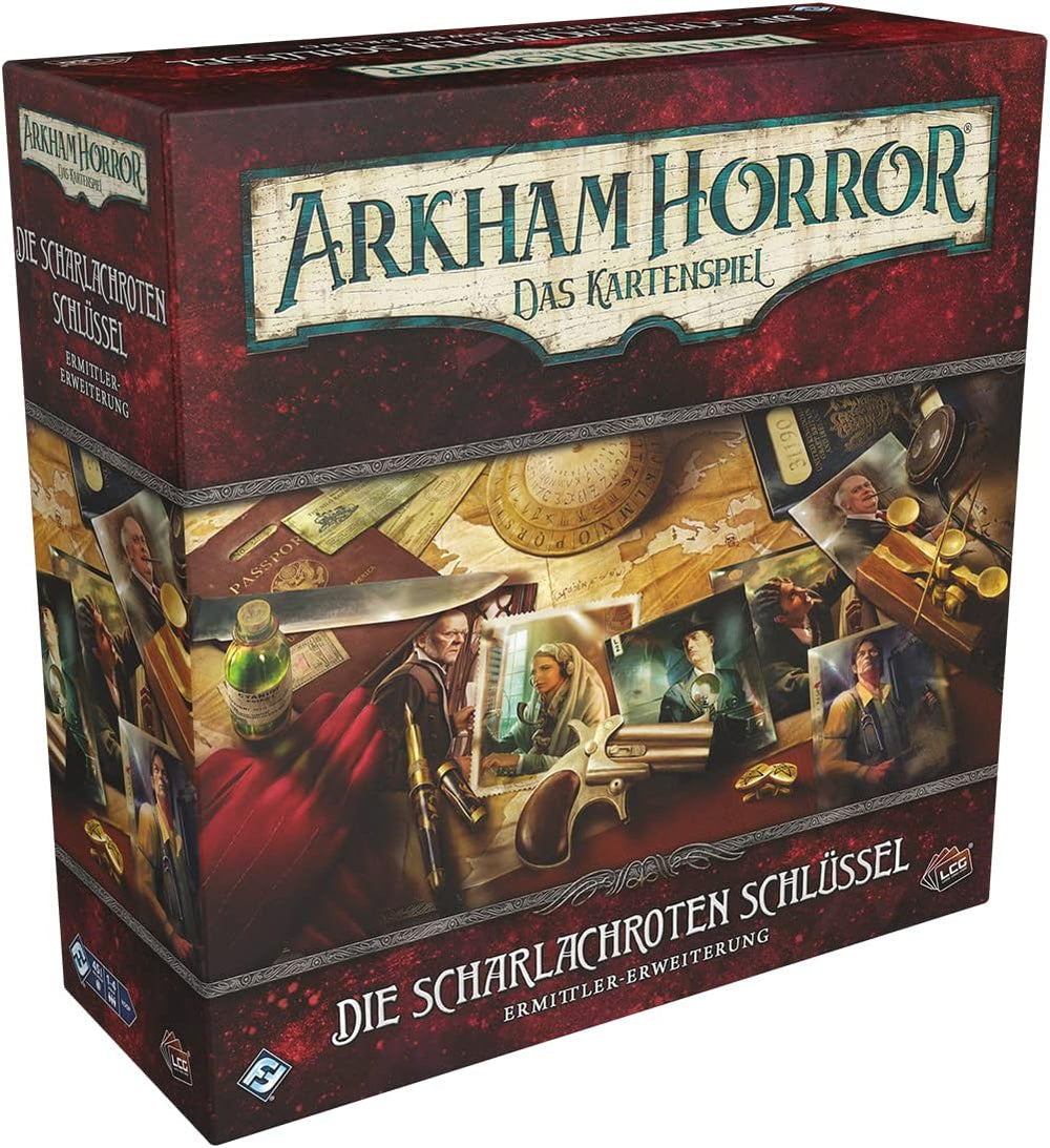 Fantasy Flight Games, Arkham Horror: LCG, Core Game, Expert Game, Card Game, 1-4 spillere, i alderen 14+, 45+ minutter, tysk, flerfarvet, farverigt