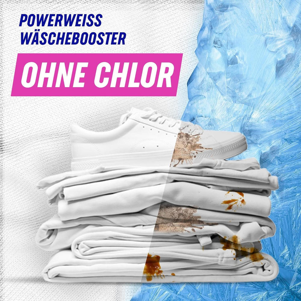 Vanish Oxi Action Powerwhite Powder - 1 X 1.125 Kg - pletfjerner og vaskepulver uden klor - til hvidt vasketøj Vaskemidler Naty Shop