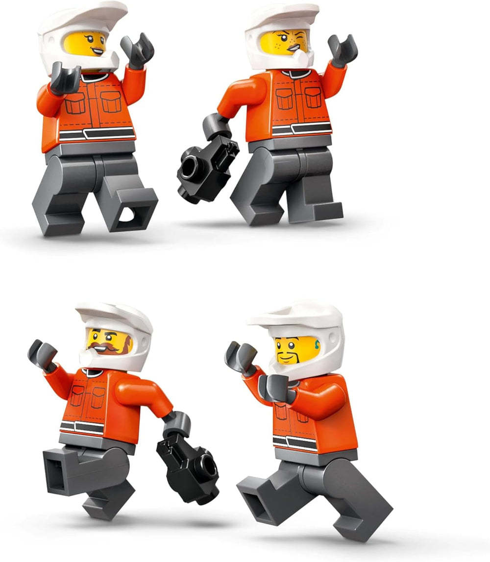 LEGO City F1 Pit Stop med Team og Ferrari Speedster - Formel 1 Pit Stop Sæt med 1 racerkører og 4 mekaniske minifigurer - Racerbillegetøj til drenge og piger 6+ - 60443 Byggesæt Beuche den LEGO-Store