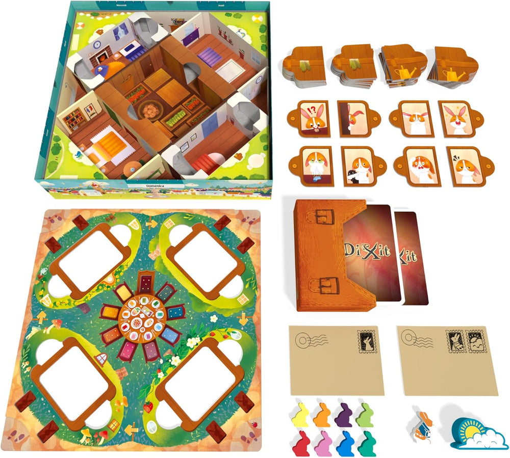 Asmodee Kids - Dixit Kids, brætspil til fantasi og fantasi for børn og hele familien, illustrerede spillekort, 3-6 spillere, i alderen 6+, 25 min, italiensk udgave