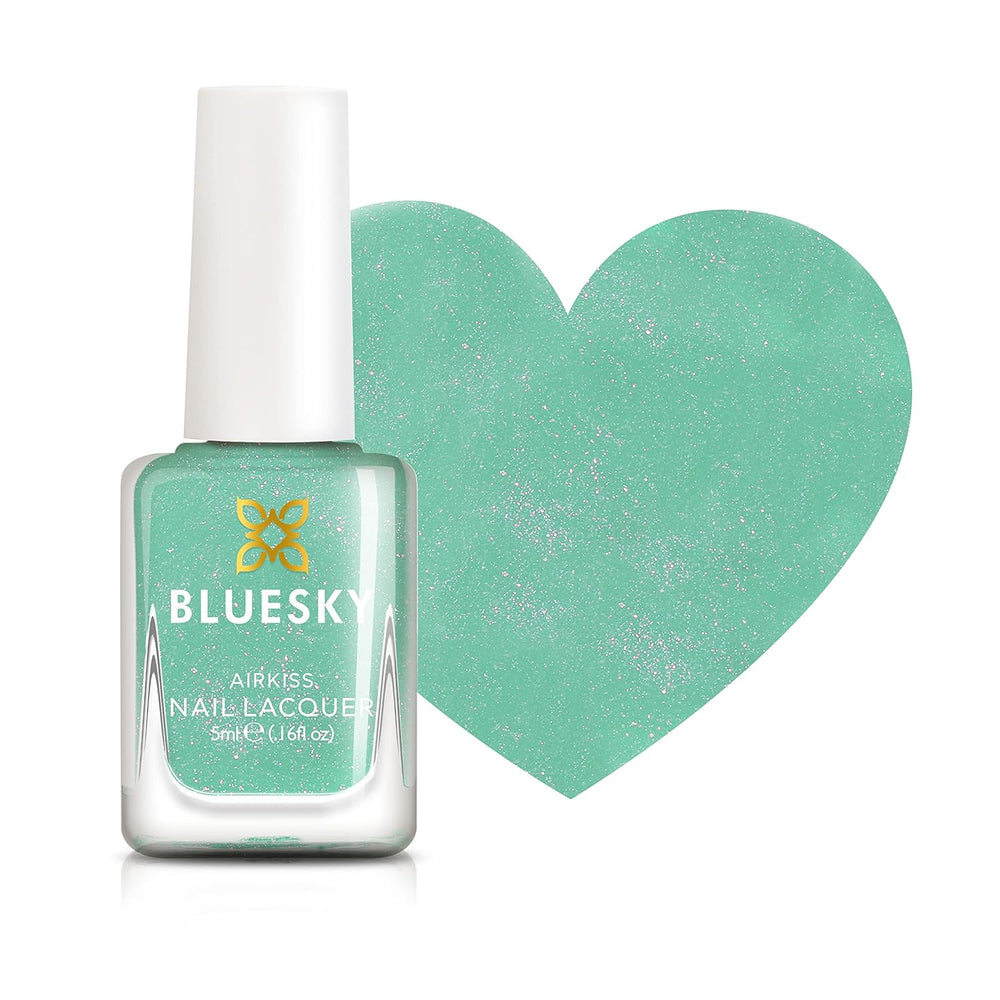Bluesky Kids neglelak - Turkis Splash, Turkis grøn. Easy Peel Off, ikke-giftig, vandbaseret, glidende neglelak til børn 5 ml