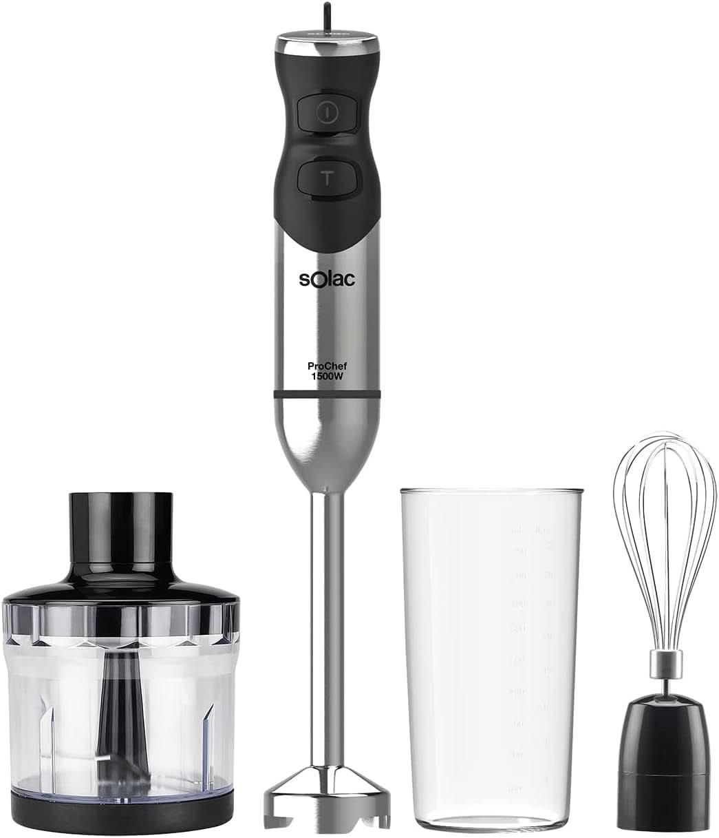 Pro Chef 1000 Standmixer, W, Edelstahl Køkken Naty Shop 1500W | 3 tilbehør