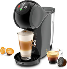 NESCAFÉ DOLCE GUSTO DeLonghi Dolce Gusto Genio S EDG226.A, Espressor cu capsule, inclusiv 3 capsule, design compact, tavă de scurgere reglabilă, 0,8 l, rezervor de apă detașabil, 1470 W, Antracit